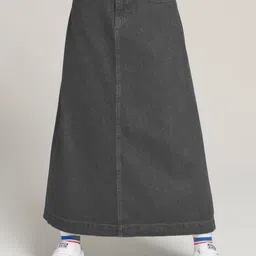 tripursundari fashion Women Solid A-line Grey Skirt-picture-15