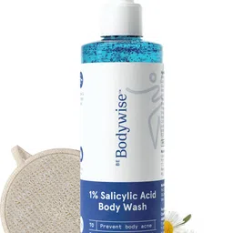 be bodywise 1% Salicylic Acid Body Wash 250ml with Natural Loofah for Body Acne | Shower Gel-picture-10