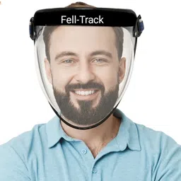 fell-track FELL TRACK FACE SHIELD FELL-50- Unbreakable Reusable Flip Up Face Shield Safety Visor (Size - Regular) Safety Visor-picture-23
