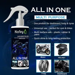 nafey Chain Cleaner, Chain Lubricant & All in One Car/Bike Polish with Cleaning Brush Chain Cleaner + Chain Lubricant + Car/Bike Polish + Brush Combo Chain Oil image 2