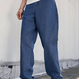 yanger boys Men Straight Fit Mid Rise Blue Jeans-picture-46