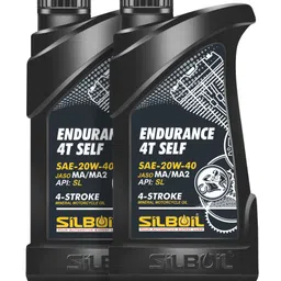 silboil P2 ENDURANCE 4T- SELF 20W-40 ( API: SL) ( JASO: MA/MA-2) High Performance Premium Mineral Engine Oil-picture-17