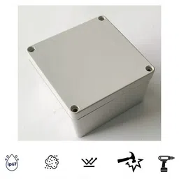 MS Components IP65 ABS 100 X 100 X 80mm Junction Box 3 inch Shock Resistant Water Proof Junction Box image 5