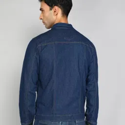 moda rapido Men Solid Denim Jacket image 2