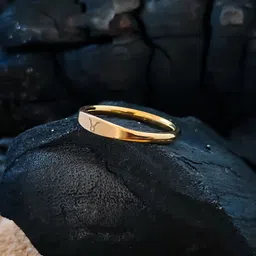 fashioncreation Taurus Zodiac Sign Stylish & Fashionable Stainless Steel Gold Plated Ring image 2