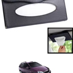maties Universal Lightweight/Waterproof Leatherite Rectangle Black Tissue For Car-150 Vehicle Tissue Dispenser image 1