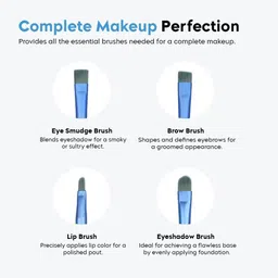 sarbeau 8 Pcs Brush Set With Pouch, Makeup Brushes Premium_C_100 image 2