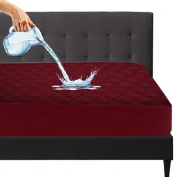 mattress protector Fitted King Size Waterproof, Stretchable, Breathable Mattress Cover-picture-17