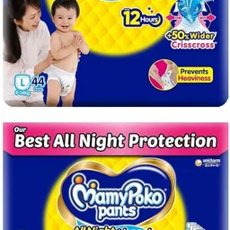 Standard All Night Baby Diapers Large 44 (Pack of 2) - L-image-44