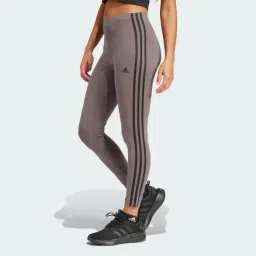 adidas essentials 3-stripes high-waisted single jersey leggings women training women training image 1