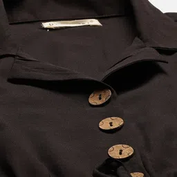 Off Label Women Black Solid Playsuit image 2