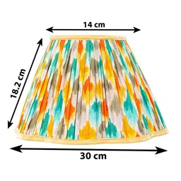 lampenschirm india Premium Softback 30cm Empire Cottan Fabric Lampshade (Multi) image 2
