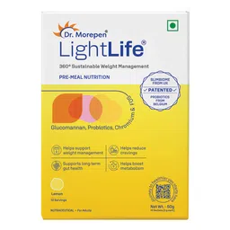 Dr. Morepen LightLife Pre-Meal Nutrition, 10 sachets/pack Lemon-image-92
