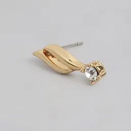 Estele Gold Plated Solitaire Jewellery Set with American Diamonds image 3