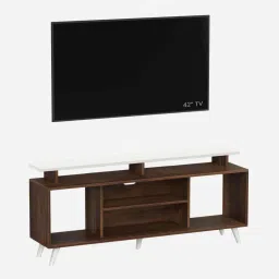bluewud Skiddo Lite TV Unit In Brown Maple Finish For TVs up to 55" image 5