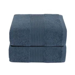 maspar Blue Plain TC Cotton 2 Bath Towel image 3