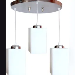 Areezo White Glass Ceiling Lamp image 1