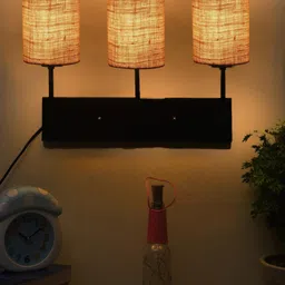 Devansh Beige Jute Cluster Wall Mounted Lamp image 5