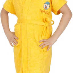 superior Yellow Medium Bath Robe image 2