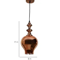 ELIANTE Copper-Toned Iron Contemporary Ceiling Lamp image 4