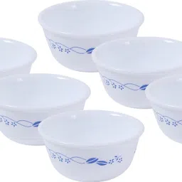 corelle Glass Vegetable Bowl Provincial Blue Katori - Pack of 6-picture-17
