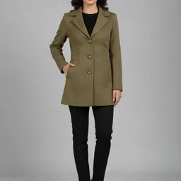 pepzo Women Solid Double Breasted Casual Blazer-picture-15