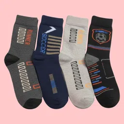 naosucura Men Graphic Print Mid-Calf/Crew image 1