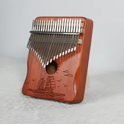techno Premium 17-Key Kalimba Thumb Piano for Beginners Premium 17-Key Kalimba Thumb Piano for Beginners Analog Portable Keyboard image 2