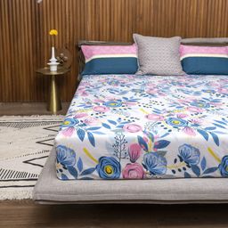 urban space 144 TC Cotton Double Printed Flat Bedsheet-picture-26