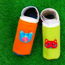 adriel bringing joy Baby Feeding Cotton Bottle Cover-250ml -Pack of 3(Multicolor) image 2