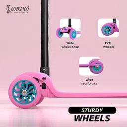 cockatoo Kick Scooter 3 to 10 Years Boys & Girls, With PVC Wheels image 4