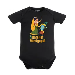 FFLIRTYGO Infants Typography Printed Pure Cotton Bodysuits-image-44