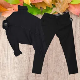 jumi enterprise Men Cotton Blend Shirt Pant Set image 1