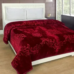 mily creation Self Design Double Mink Blanket for Heavy Winter-picture-12