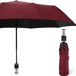 crazyabbs 2 fold Auto Open Rolls Royce Umbrella Silver Metal Handle Umbrella Umbrella-picture-10