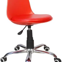 sitwell Study Stool With Chrome Base. Fabric Office Executive Chair image 4