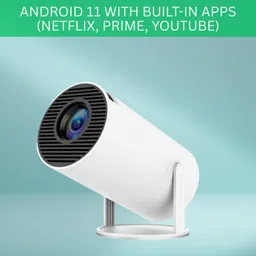 YAROH Protable Projector for Home 4K Support With Built-in Apps Netflix, YouTubeQ220 (4500 lm / 1 Speaker / Wireless / Remote Controller) Portable Projector-picture-45