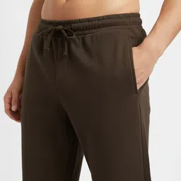 jovail Men Solid Brown Track Pants image 4