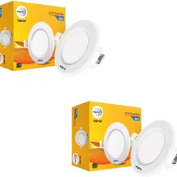wipro 8 W LED Round Downlight (Pack of 2) Junction Box Warm White Ceiling Light Ceiling Lamp image 2