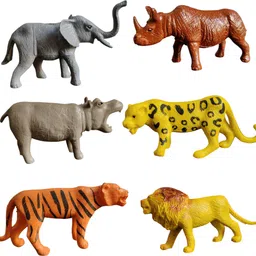 laxmi toys Small Animal Toys Set for Kids -Educational Learning Toys (pack of 6)-picture-25