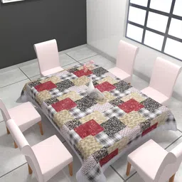 casa furnishing Floral 6 Seater Table Cover-picture-23