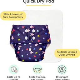 superbottoms Pack of 7 BASIC Reusable Cloth Diapers | Adjustable, Washable |3M-3Y image 4