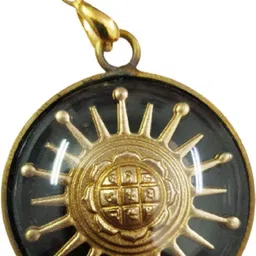 numeroastro Surya Yantra Pendant In Pure Brass (1 Pc) Brass Pendant image 1