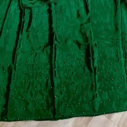 nari dream Women Applique Art Silk Anarkali Kurta With Attached Dupatta image 2