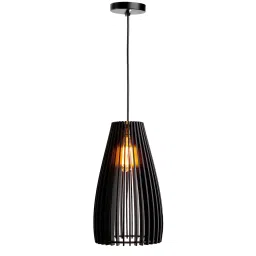 think artly Noel Black Wooden Hanging Light image 3