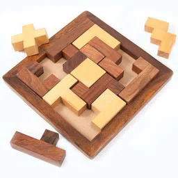 chota kingdom Jigsaw Puzzle - Wooden Toys/Games for Kids Puzzles Pedagogical Board Brain Teaser Games (6.5"X6.5") image 2