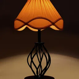 Devansh  Off White Frustum Textured Contemporary Wooden Table Lamps-picture-32