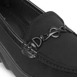 Mochi Round Toe Wedge Loafers Heels image 5