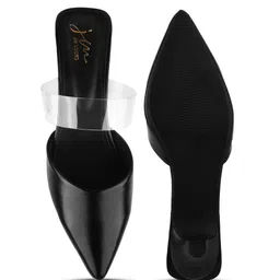 JM Looks Pointed Toe Kitten Pumps image 4