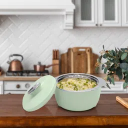 jaypee FINEDINE Inner Stainless Steel Insulated Food Serving Cassserole with Lid Serve Casserole image 4